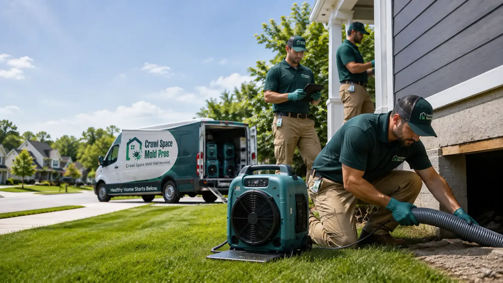 Crawl Space Mold Removal in Pigeon, MI